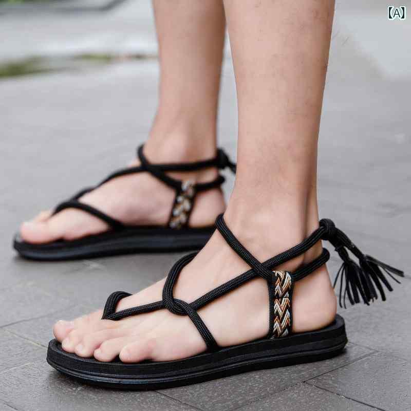 サンダル 男性用 カジュアル メンズサンダル 韓国 2025 アウトドアウェア 個性 夏 ビーチ フリップフロップ メンズ ローマ シューズ