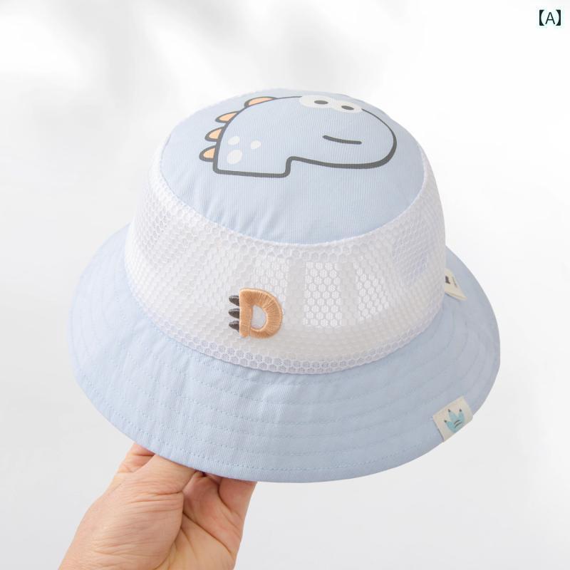 赤ちゃん　帽子　ベビー ベビー サンハット 夏 男の子 ハット 薄型 子供 1歳 小さい 1ヶ月 フィッシャ..