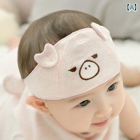 赤ちゃん　帽子　ベビー 骨なし 胎児 帽子 ベビー 綿 028ヶ月 ヘア バンド ハロゲン ドア 新生児 赤ち..