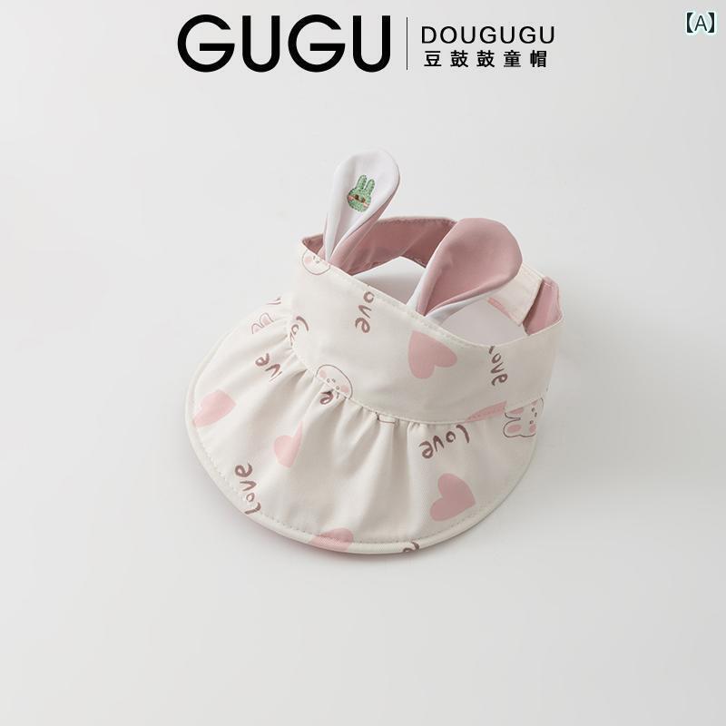 赤ちゃん 帽子 ベビー 女の子用 トップ 付き サンハット かわいい 生後 1ヶ月の ベビー ハット 薄手の 夏用 紫外線 防止