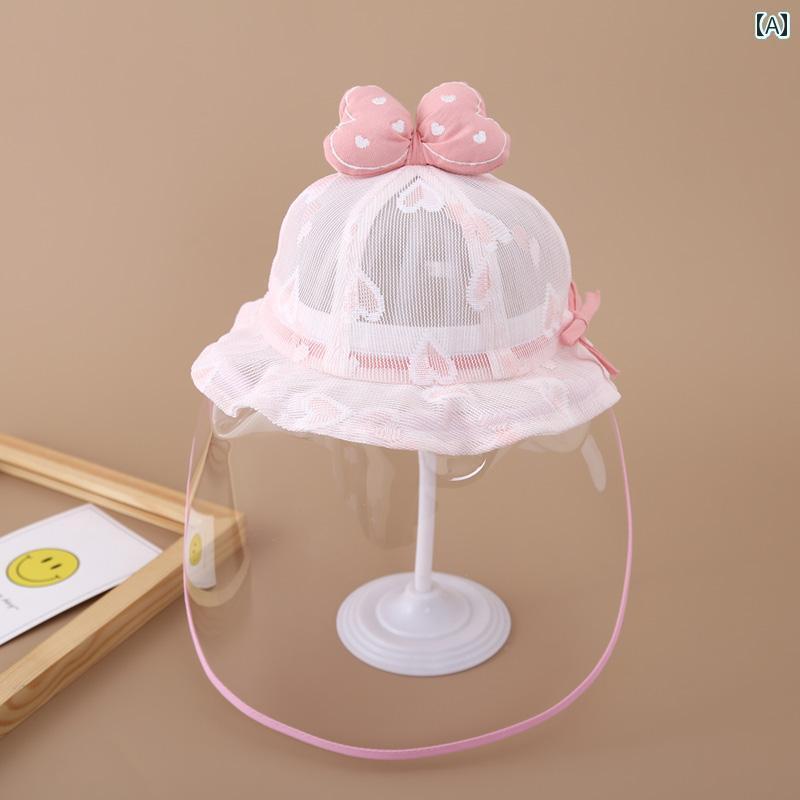 赤ちゃん用　帽子　かわいい ベビー用 泡 防止 マスク 夏用 薄型 1ヶ月 赤ちゃん用 保護 帽子 フィッシ..