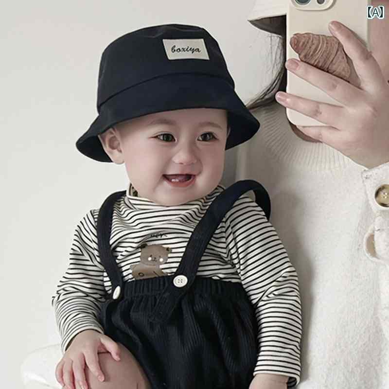 赤ちゃん用　帽子　かわいい 韓国 ベビー 帽子 春秋 バケット ハット フィッシャーマン 男の子と 女の..