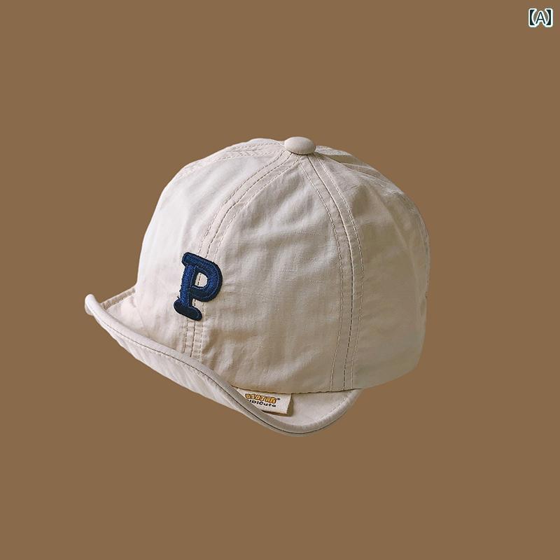 赤ちゃん用 帽子 かわいい ベビー 帽子 夏 薄手 赤ちゃん ひさし キャップ メンズ レディースの 宝 日よけ 速乾 子供の 野球帽