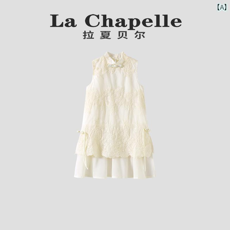 子供用　ドレス　ワンピース ラシャペル 女の子用 白 ドレス 夏 子供用 中国 漢服 プリンセス