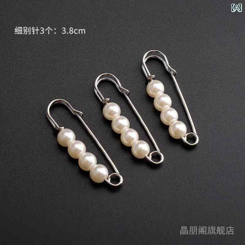 カフス ボタン シャツ 高級 セーター カフス フェイク パール コート カフスボタン ピン レディース ワン ライン アンチ 露出 ブローチ コサージュ 双頭...