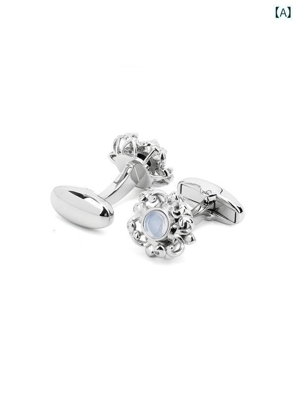 カフス ボタン シャツ マシ ドウ ヨーロピアン アイリス クラウン シリーズ カフスボタン レディース フレンチ カフ ネイルビジネス ギフト ボックス 彫刻