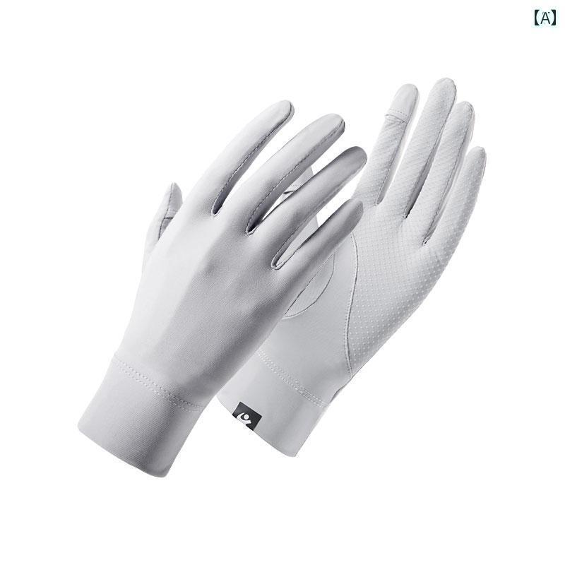 手袋　日よけ　日焼け防止 UPF 50 日焼け防止 冷感 薄手 男女兼用 手袋 夏用 紫外線 対策 メンズ 運転 釣り サイクリング 滑り止め 通気性