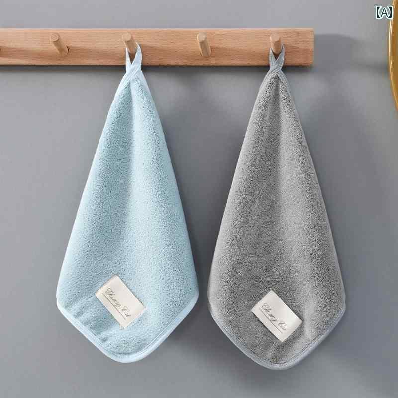 ハンカチ　ハンドタオル ハンギング ハンドタオル 2枚と 1枚 吸汗 速乾 ハンカチ 柔らかい ベビー 糸 くずの 出ない キッチン 雑巾