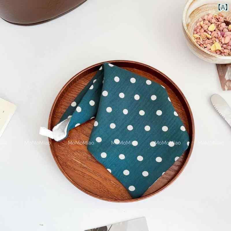 ハンカチ　ハンドタオル 綿糸 北欧 花柄 小 四角 タオル 子供用 ハンカチ ベビー ワイプ ハンド 汗 取り 生地 コースター ティー プレースマット