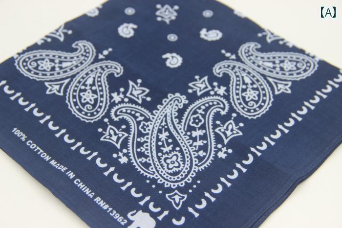 ハンカチ　ハンドタオル カシューナッツの 花の 綿 ハンカチ 風呂敷 スクエアタオル リスト スカーフ ヘッド 46 CM 価格