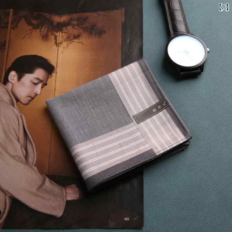 ハンカチ　ハンドタオル 和 杵 千 訓 高級 ハンカチ 綿 メンズ スクエアタオル 汗 吸収 拭き 携帯用 ソフト ギフト