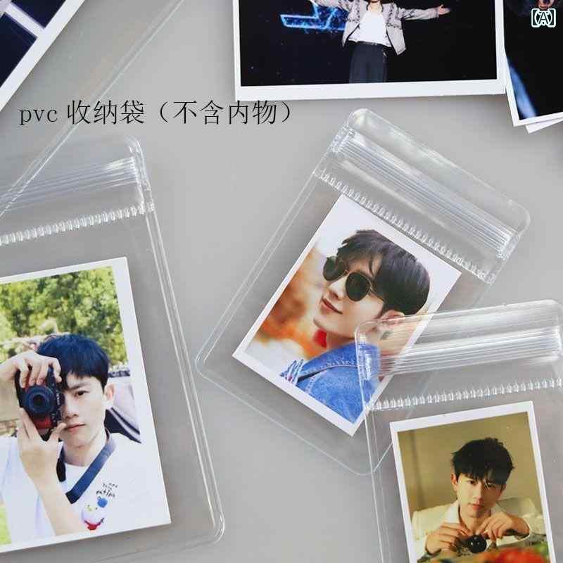 ポーチ　アクセサリー　収納 PVC 透明 収納 バッグ シングル インチ 1インチ 2インチ 写真 ID 保護 カバー 防水 防 湿