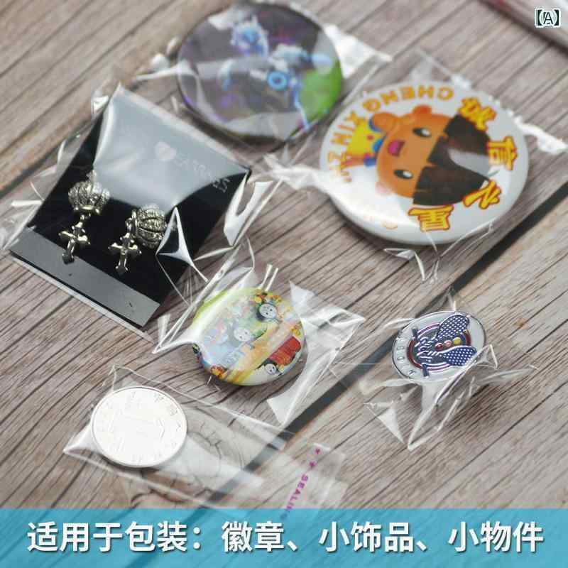 ポーチ　アクセサリー　収納 正方形の 小さい OPP 粘着 透明 バッグ Baji スクエア カード 包装 6 x 8 ジュエリー イヤリング