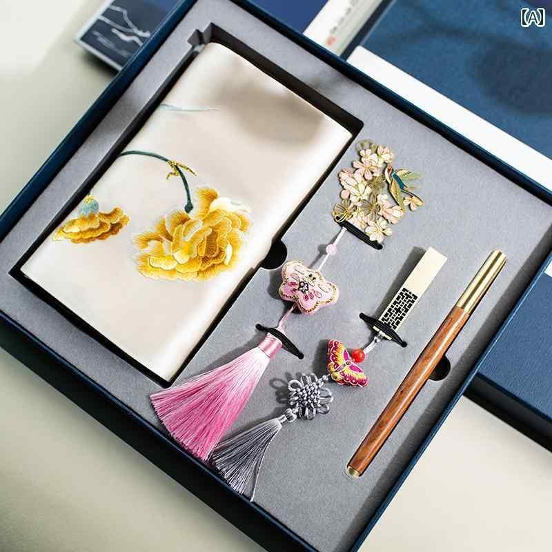 スカーフ　おしゃれ レディース 蘇 州 刺繍 ホリデーギフト セット 手 シルクスカーフ 4点 特色 ビジネ..