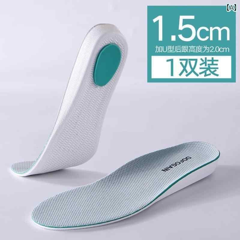 靴べら サポート インソール 男性用と レディース目に 見えない インナー 高さを 上げる インソール 2 組 吸汗性 防臭性 ソフト ソール 快適 小柄な 方でも 足が 疲れにくいように 十分な クッション性が。