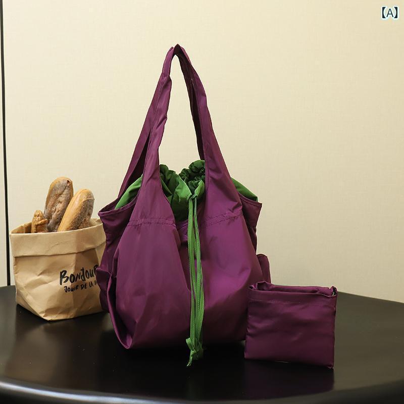 かわいい トートバッグ ハンドバッグ 旅行用 収納 伸縮 バッグ 折りたたみ 式 ショッピング バッグ大容..