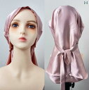 ヘアキャップ キャップ マルベリー ナイトキャップ ヘア ハット ロング ホーム カジュアル 帽子 マタニティおよび 妊娠中の レディース ケア