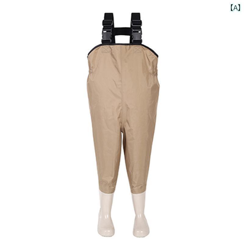 子供用 長靴 海 釣り 用具 子供用 遊具 ウォーター スーツ ウェーディング 防水 パンツ 幼稚園 ストラ..