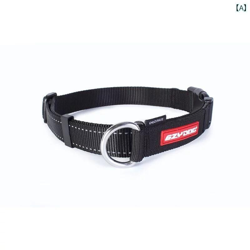 ワンちゃん　ペットグッズ EzyDog オーストラリアの 防 爆 トレーニング 首輪。 大型 犬 中型 小型 犬用。 首輪を 締める 必要が ありません。