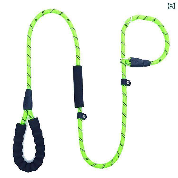 ワンちゃん　ペットグッズ 犬の リード トレーニング P チェーン 防 爆 犬用 ラブラドール サイド シェパード 大型 犬 散歩 牽引 ロープ 首輪