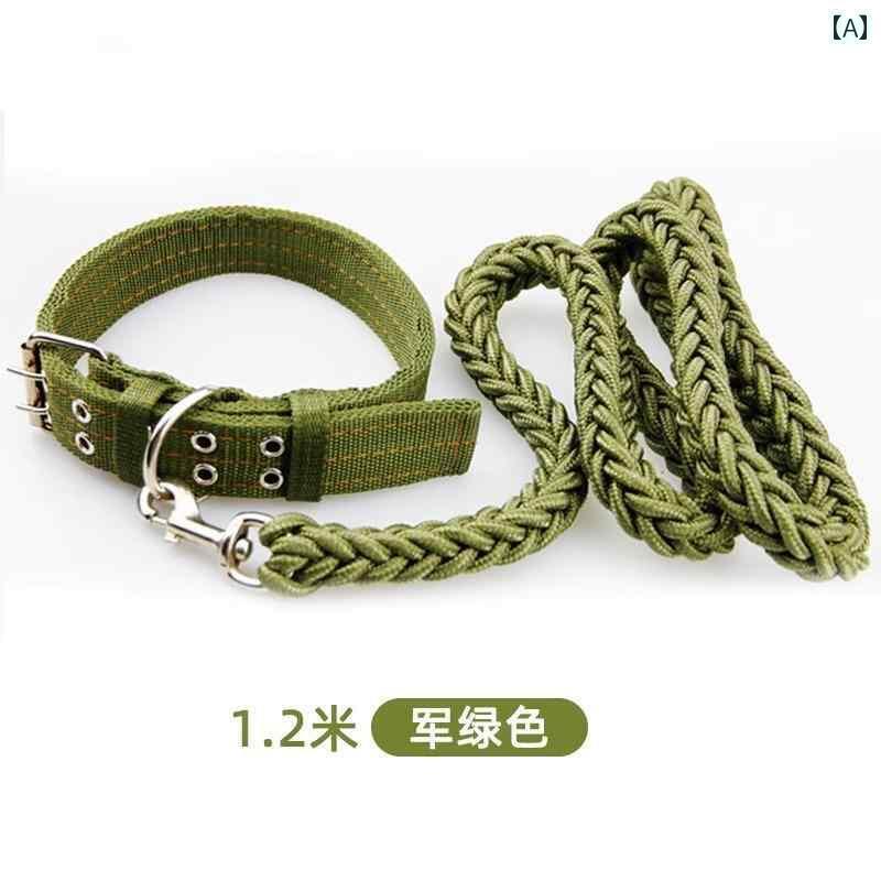 ワンちゃん　ペットグッズ 中型 犬 大型 犬用 牽引 ロープ ペット用 チェーン カラー ゴールデンレトリバー サモエド ハスキー 散歩 タイ