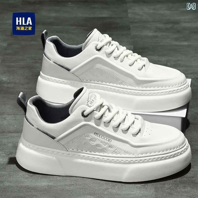 メンズ 白靴 スニーカー Heilan Home メンズシューズ 2025 春 防水 ホワイト シューズ メンズ スポーツ カジュアル 厚底 オーガズムを 高める