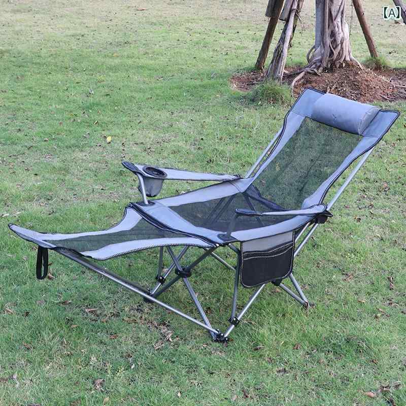 キャンプ 椅子 折りたたみ Nanluo 折りたたみ 式 リクライニングチェア ポータブル ランチ ブレイク フィッシング チェア 座ったり 横に なったり できる 二 重 目的 アウトドア用 スツール 背もたれ 付き