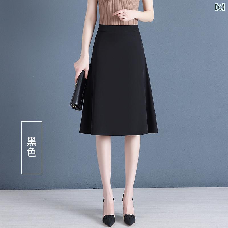 パンツドレス レディース スーツ スカート レディース 2025夏 ハイウエスト ミディアム 丈 aライン アンブレラ 薄手 ワン ステップ プリーツスカート