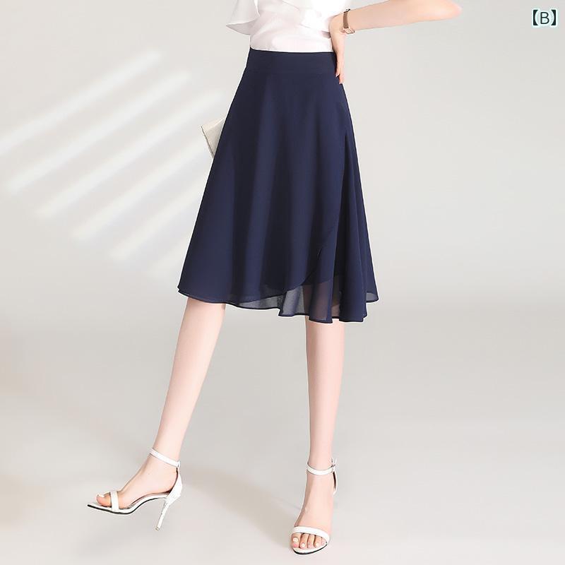 パンツドレス レディース は aライン スカートが で 素敵です。 2025夏の 薄手の 特徴の レディース ショート シフォンスカート