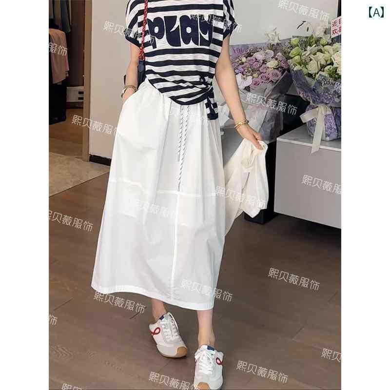 パンツドレス レディース 西北 衛 左岸の 綿の 夏 薄手 ストレート チューブ スリム ファッション ミディアム 丈 スカート G 7719