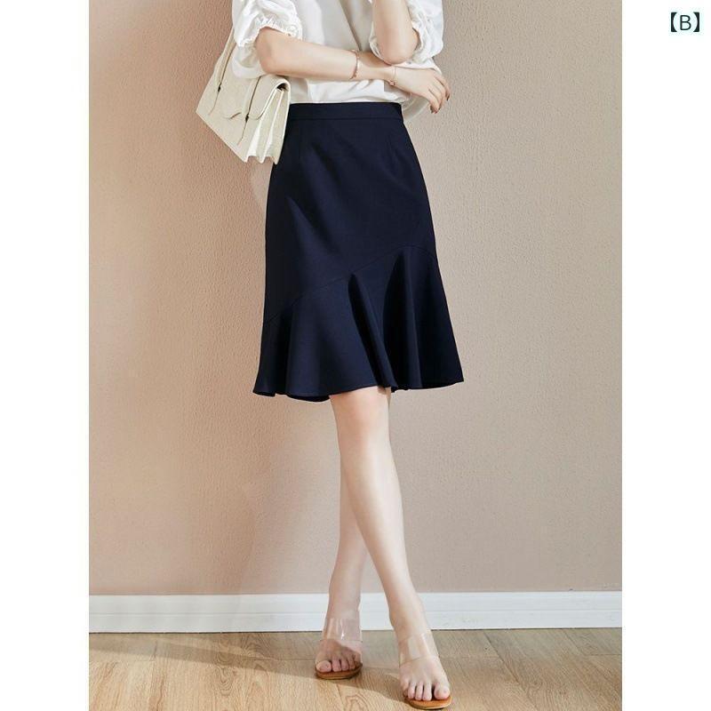 パンツドレス レディース アンブレラ スカート 大きめ サイズ レディース 春夏 エレガントな 蓮の葉 ハイウエスト スリム ドレープ mm