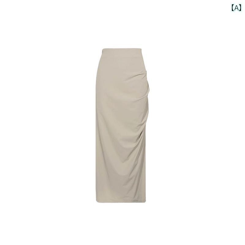 パンツドレス レディース 女性用 スリットスカート 夏 細身 太め 女の子 mm ハイウエスト スリム ホット ガール aライン ロング スカート 洋 ナシ型 ボディワーク