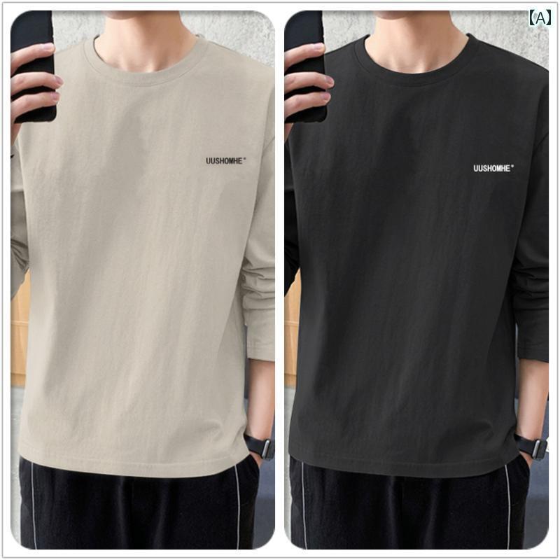 メンズ おしゃれ スウェット セット 100 % コットン メンズ 長袖 夏 薄手 吸 湿 発散性 ゆったり スリム 大きいサイズメンズ スポーツ シャツ