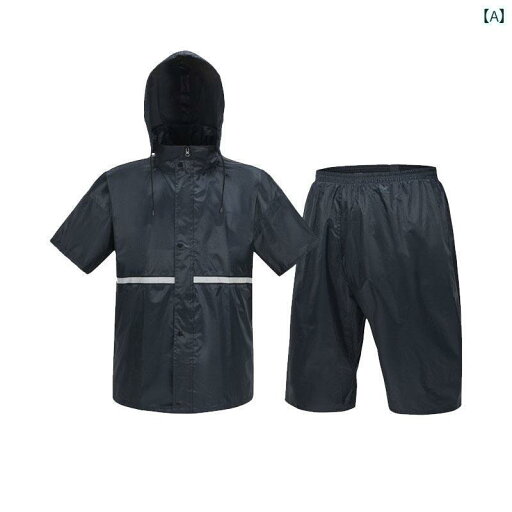 メンズ レインコート 防水 レインパンツ スプリット スーツ トップ 半袖 ショート パンツ サイクリング 男女兼用 軽量 防 雨 レインコート レインプルーフ メンズ レインコート 防水 レインパンツ スプリット スーツ トップ 半袖 ショート パンツ サイクリング 男女兼用 軽量 防 雨 レインコート レインプルーフ
