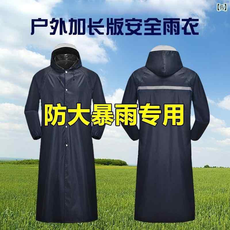 メンズ レインコート レインコート ロング 全身 防水 大人用 アウターウェア メンズ アウトドア 登山 暴風 雨 特殊 オール イン ワン 服