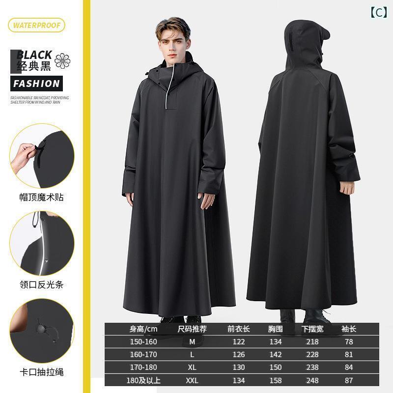 メンズ レインコート 電気 自動車用 レインコート ロング 全身 防水 大人用 アウターウェア 乗馬用 シングル 男女兼用 バッテリー カー