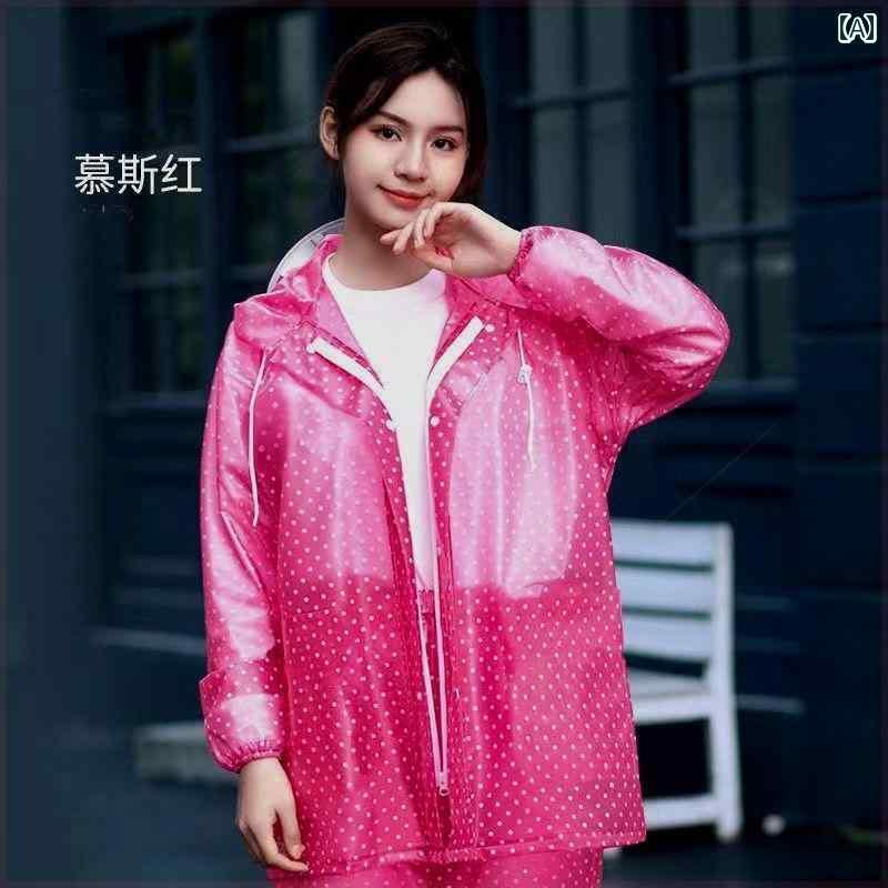 かっぱ 男性用 レインコート 作業着 レインパンツ スーツ 全身 大人 アウターウェアな 男女兼用 スプリット 厚手 防 雨