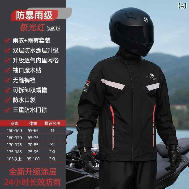 かっぱ 男性用 オートバイの レインコート 乗馬な 男女の 大人 分割 抗 大雨 スーツ テイクアウト ライダー 電気 自動車