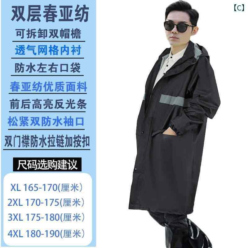 かっぱ 男性用 男性用 レインコート ロング 全身 防水 防 雨 大人 女性 労働 保護 反射 ワンピース 屋外 建設 現場