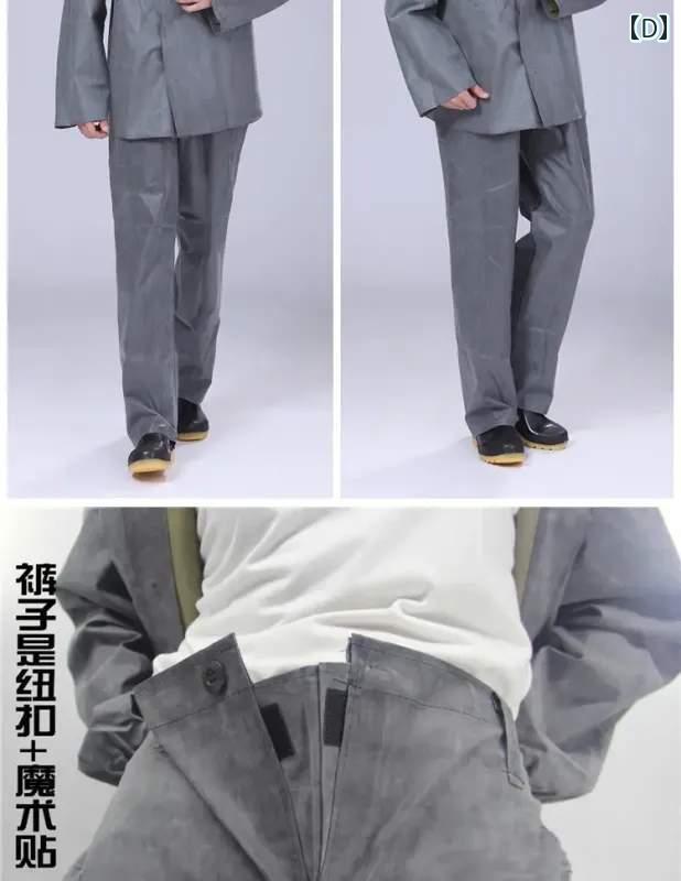 富士手袋 レインウェアー レインかっぱる 耐水圧20000mm ダークネイビー 8L 7204-DKNV-8L 1着 ■▼705-0327 【送料都度見積】