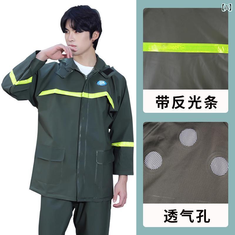 かっぱ 男性用 江 太 公 レインコートと レインパンツ スーツ メンズ スプリット テイクアウト サイクリング スペシャル レディース 厚手 ロング 全身 防...