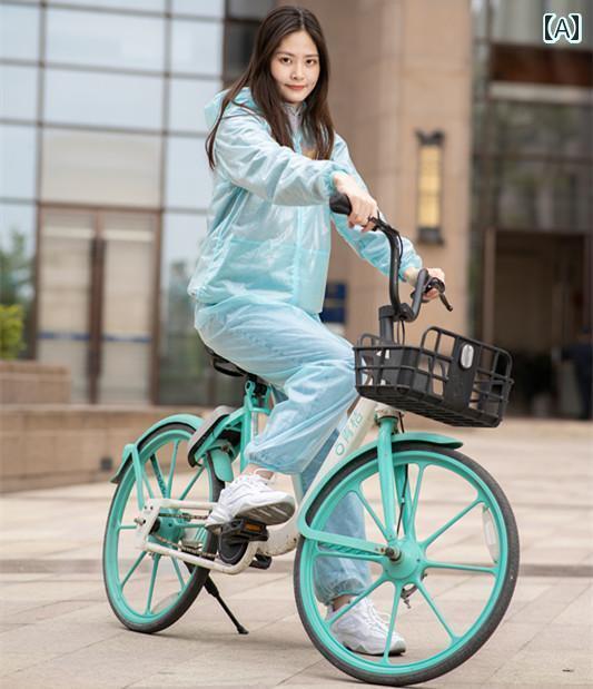 かっぱ 男性用 TPU 絶縁 保護 ウォーキング スプリット 通気性 弾性 スキン レインコート 防風雨 防寒 トップ セット