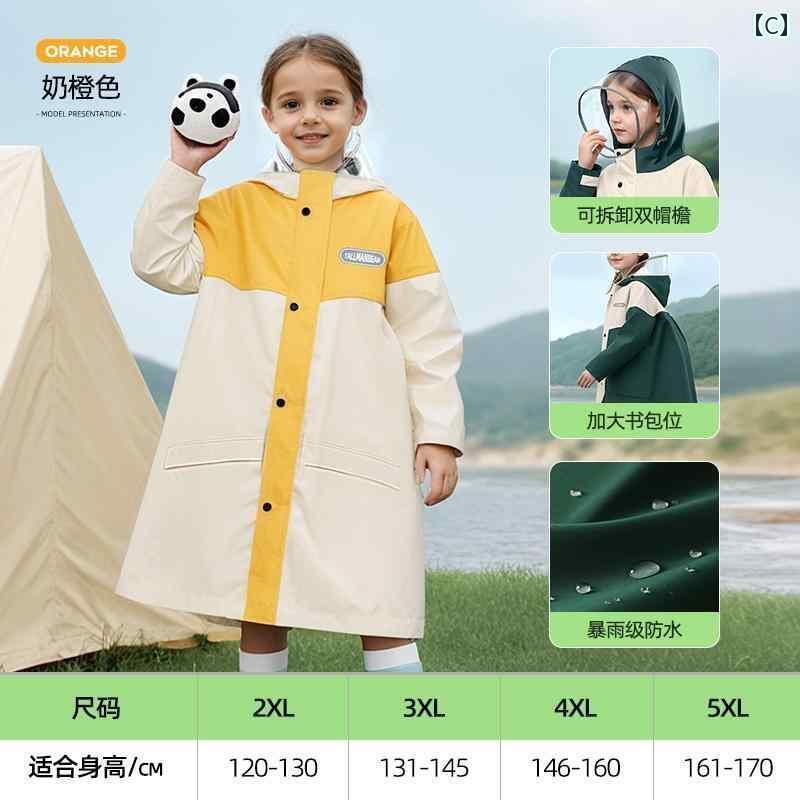 かっぱ 男性用 女の子用 子供用 レインコート 小学生 学校 専用 中 大型 児童用 2025年新 全身 防 雨 男の子用