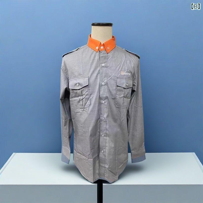 リクルート ビジネス メンズ Didi ドライバー 作業着 メンズ プロ ウェア しわ 防止 半袖と 長袖 シャツ ドライバーの な 服