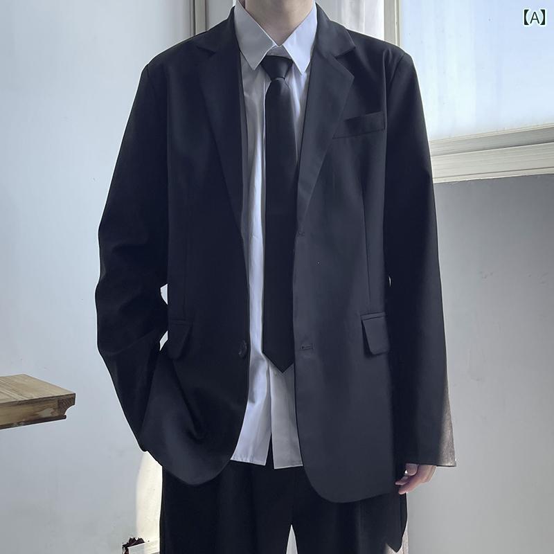 リクルート ビジネス メンズ メンズ スモール スーツ 韓国 カジュアル 万能 プロ フォーマル ジャケット DK ブラック トップ