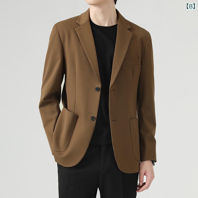 リクルート ビジネス メンズ ウッドペッカー メンズスーツ 2025 スリム 新郎 ベスト マン ドレス フォーマル ウェディング アイロン スーツ K