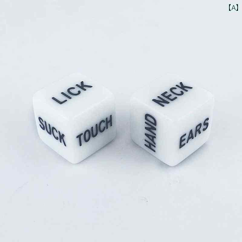 サイコロキューブ おもちゃ 大人 カップル サイコロ 6個 セット 英語 発光 組み合わせ メンズ レディース エンターテイメント おもちゃ ゲームサイコロ