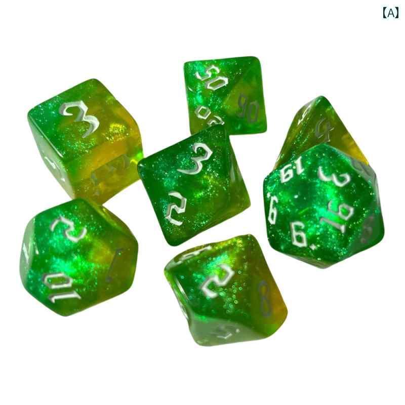 サイコロキューブ おもちゃ フォント 2 色 カメレオン 多面 ダイス デジタル ダイスゲーム ランニング グループ 4 6 8 10 12 20 面