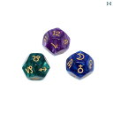 サイコロキューブ おもちゃ 12個の 星座 サイコロ 3 セットな 透明な 12 面 サイコロゲーム ふるい テーブル ゲーム おもちゃ 小道具 ギフト