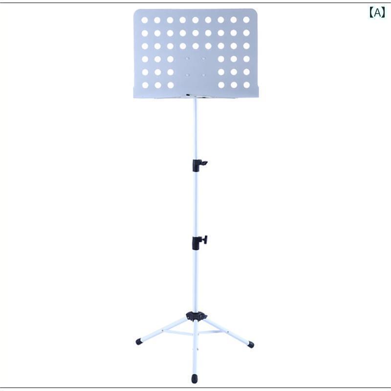 折り畳み式 楽譜 スタンド バイオリン 古 筝 ギター用の 折りたたみ 式 ポータブル 譜面 台 3 段階 昇降